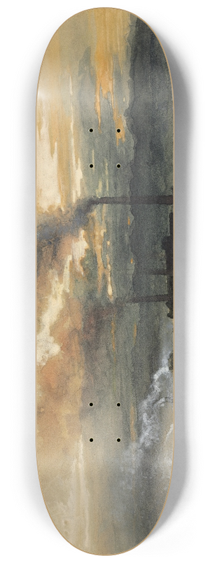 Thomas Moran - Smelting Works at Denver 8.25 inch art skate deck