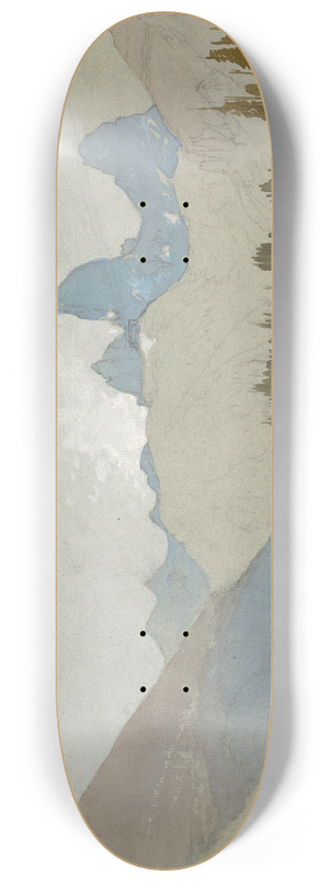 Thomas Moran - The Tetons, Idaho 8.25 inch art skate deck