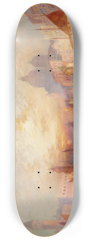 Thomas Moran - Venice; Grand Canal at Sunset 8.25 inch art skate deck