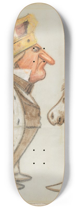 Thomas Nast - Andrew Johnson 8.25 inch art skate deck