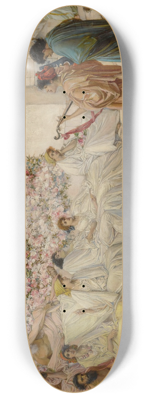 Thomas Ralph Spence - The disciples of Sappho 8.25 inch art skate deck Thomas Ralph Spence - The disciples of Sappho 8.25 inch art skate deck