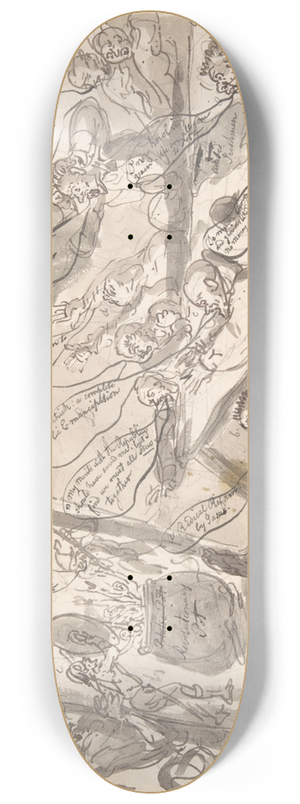 Thomas Rowlandson - An Irish Howl 8.25 inch art skate deck