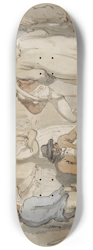 Thomas Rowlandson - At the inn door 8.25 inch art skate deck Thomas Rowlandson - At the inn door 8.25 inch art skate deck