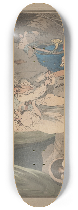 Thomas Rowlandson - Four oclock in the country 8.25 inch art skate deck Thomas Rowlandson - Four oclock in the country 8.25 inch art skate deck