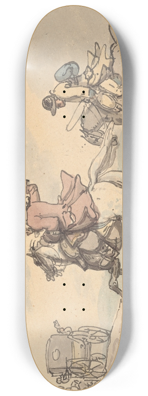 Thomas Rowlandson - The elopement 8.25 inch art skate deck