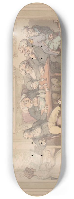 Thomas Rowlandson - The parsonage 8.25 inch art skate deck