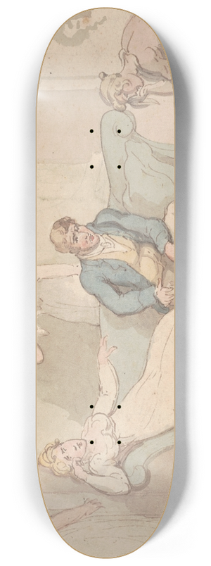 Thomas Rowlandson - The ruined gamester 8.25 inch art skate deck