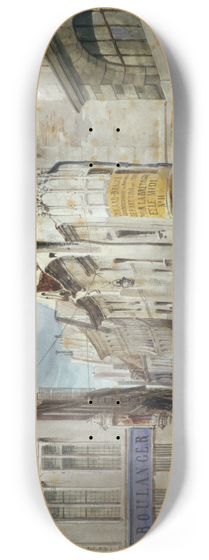Thomas Shotter Boys - Le carrefour des rue Bailleul et Jean Tison, actuel 1er arrondissement, Paris. 8.25 inch art skate deck Thomas Shotter Boys - Le carrefour des rue Bailleul et Jean Tison, actuel 1er arrondissement, Paris. 8.25 inch art skate deck