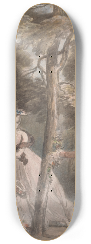 Thomas Stothard - Illustration to the Virtuous Orphan. 8.25 inch art skate deck