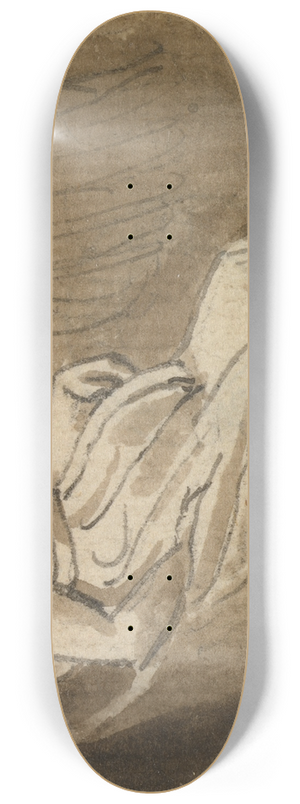 Thomas Stothard - Seated Girl by an Urn 8.25 inch art skate deck