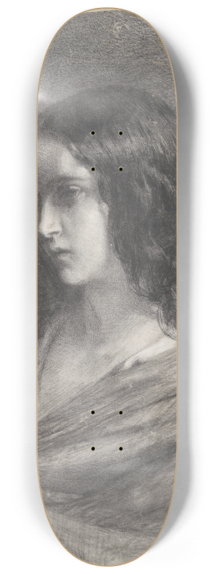 August Alleb - Portret van een onbekend meisje 8.25 inch art skate deck August Alleb - Portret van een onbekend meisje 8.25 inch art skate deck