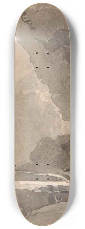 Thomas Sully - Fishermen at a Mountain Stream 8.25 inch art skate deck