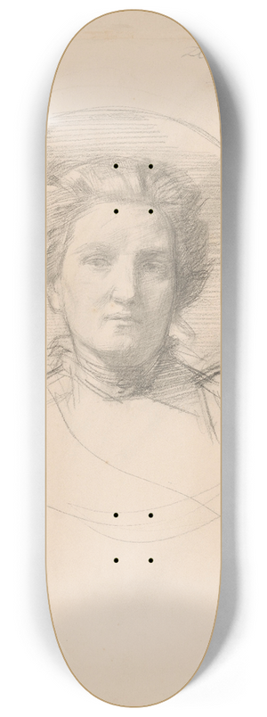 August Alleb - Portret van een vrouw 8.25 inch art skate deck August Alleb - Portret van een vrouw 8.25 inch art skate deck