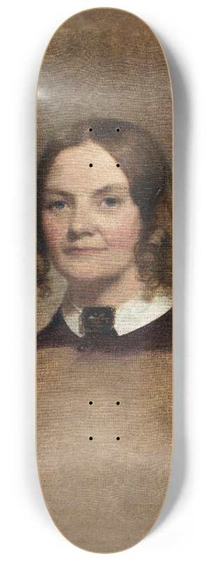 Thomas Sully - Portrait of Mrs. George H. Crossman 8.25 inch art skate deck