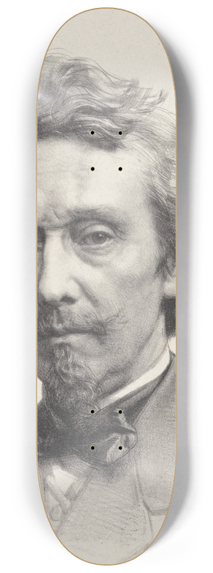 August Alleb - Portret van kunstenaar Petrus Franciscus Greive 8.25 inch art skate deck