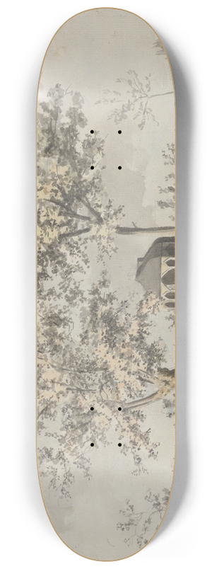 Thomas Theodosius Forrest - Summer House by a Riverside 8.25 inch art skate deck