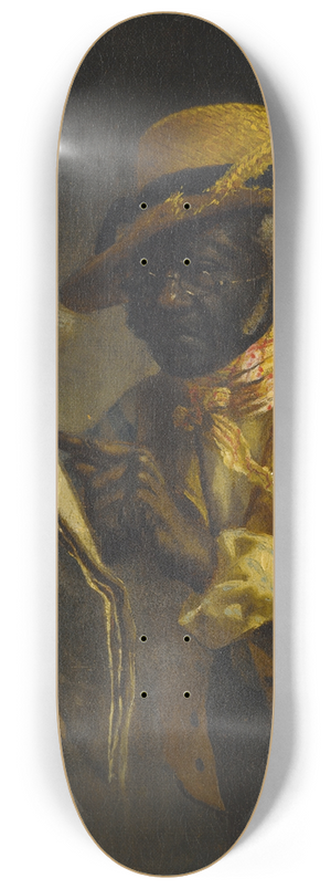 Thomas Waterman Wood - Reading The Gazette 8.25 inch art skate deck Thomas Waterman Wood - Reading The Gazette 8.25 inch art skate deck
