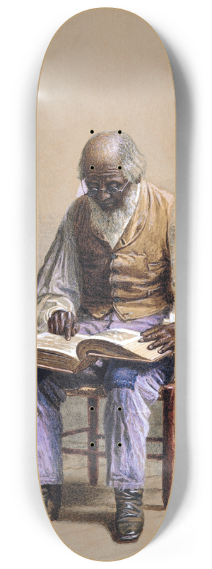 Thomas Waterman Wood - Reading the Scriptures 8.25 inch art skate deck Thomas Waterman Wood - Reading the Scriptures 8.25 inch art skate deck