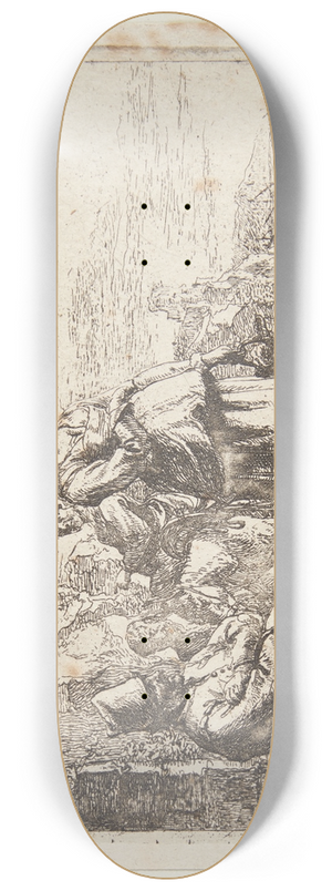 Thomas Wijck - En kvinde med kurv p hovedet 8.25 inch art skate deck Thomas Wijck - En kvinde med kurv p hovedet 8.25 inch art skate deck