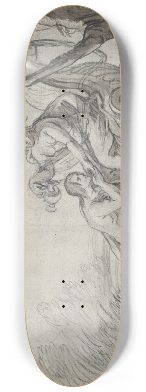 Thomas Willeboirts Bosschaert - The Deification ofAeneas 8.25 inch art skate deck