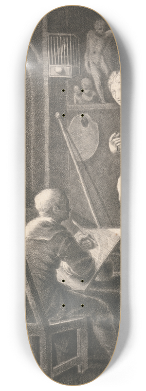 Thomas Worlidge - The Painters Study 8.25 inch art skate deck