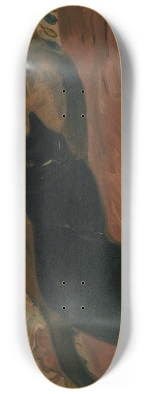 Thophile Alexandre Steinlen - Deux chats couchs sur un canap 8.25 inch art skate deck