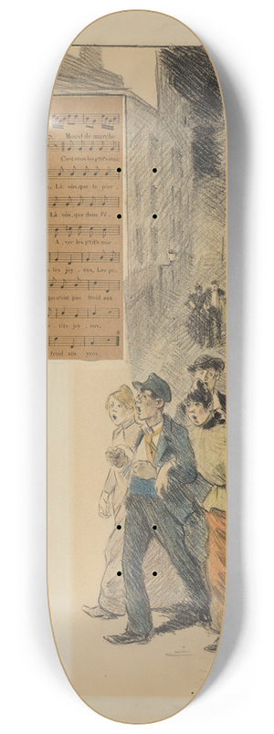 Thophile Alexandre Steinlen - Les Petits Joyeux 8.25 inch art skate deck