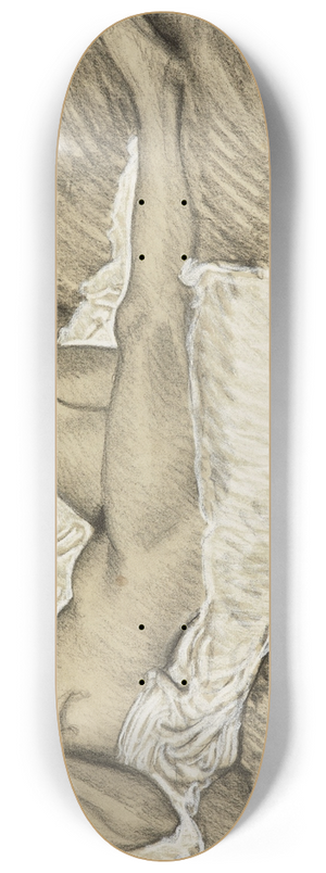 Thophile Alexandre Steinlen - Nu au drap blanc 8.25 inch art skate deck