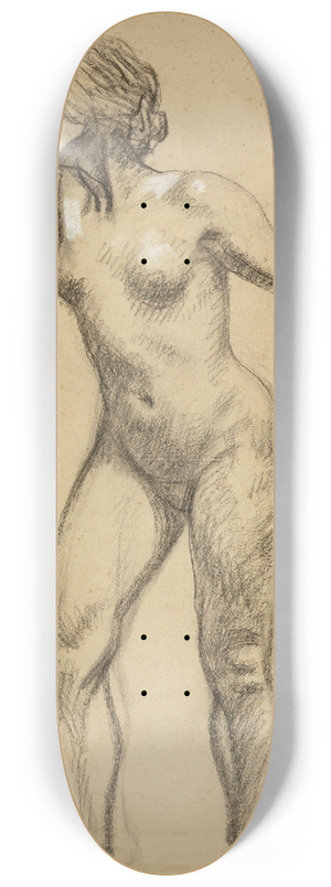 Thophile Alexandre Steinlen - Nu debout au bras allong 8.25 inch art skate deck