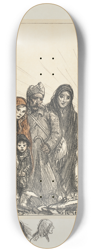 Thophile Alexandre Steinlen - Retour au Foyer 8.25 inch art skate deck