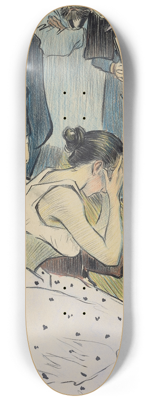 Thophile Alexandre Steinlen - Sa famille (chanson) 8.25 inch art skate deck Thophile Alexandre Steinlen - Sa famille (chanson) 8.25 inch art skate deck