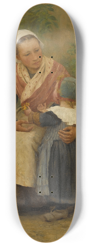 Thophile Louis Deyrolle - Avril en Bretagne 8.25 inch art skate deck