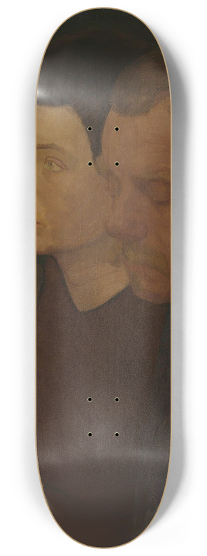 Thorvald Erichsen - Portraits of the Painters Oluf Wold-Torne and Alfred Hauge 8.25 inch art skate deck