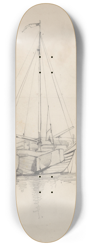 August Alleb - Zeilschip 8.25 inch art skate deck August Alleb - Zeilschip 8.25 inch art skate deck