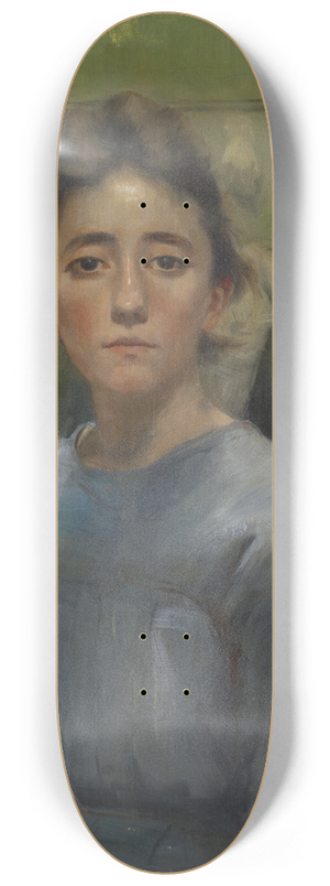 Augusta Roszmann - Self-Portrait in front of the Easel 8.25 inch art skate deck