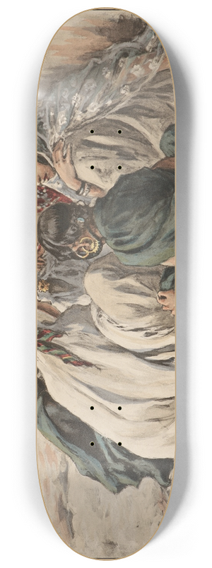 tienne Dinet - Jeux de Fillettes  Laghouat 8.25 inch art skate deck