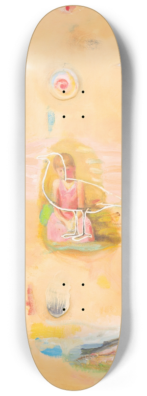 Tiit Psuke - Bird and Fish and Other Things Associated with This 8.25 inch art skate deck