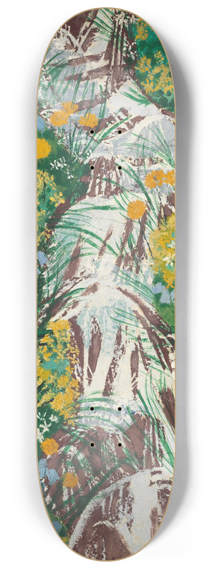 August Babberger - Blumen am Bach 8.25 inch art skate deck
