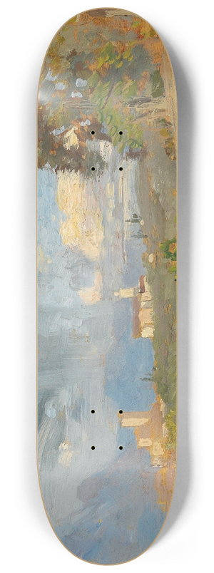 Tina Blau - Malcesine 8.25 inch art skate deck