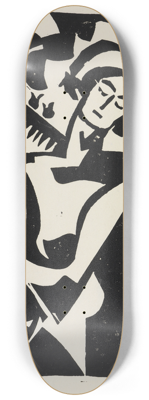 August Babberger - Frau im Frhling 8.25 inch art skate deck