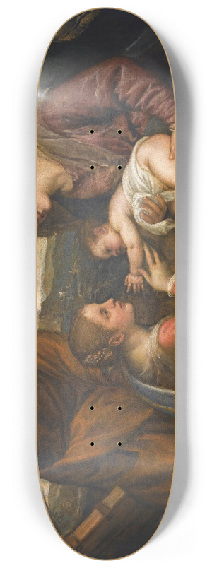 Titian - The Madonna And Child With Saints Luke And Catherine Of Alexandria 8.25 inch art skate deck