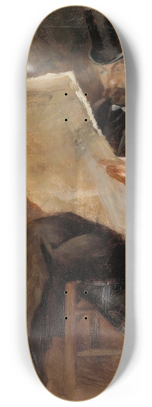 Torsten Wasastjerna - Sanomalehden lukija (Bjrn Wasastjerna) 8.25 inch art skate deck Torsten Wasastjerna - Sanomalehden lukija (Bjrn Wasastjerna) 8.25 inch art skate deck