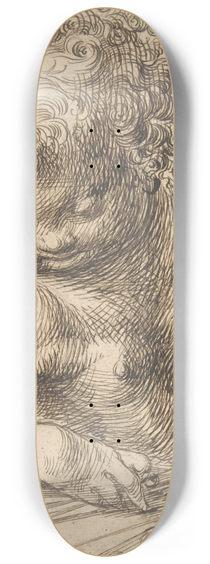Toussaint Dubreuil - Cupid with Two Doves 8.25 inch art skate deck