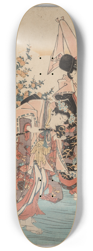 Toyokuni Utagawa - Actors 8.25 inch art skate deck