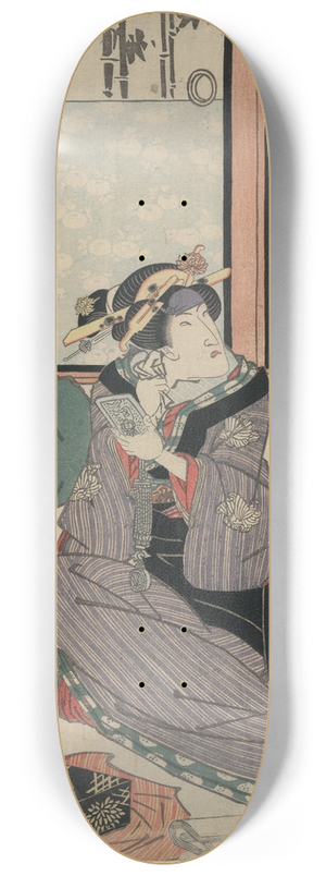 Toyokuni Utagawa - Godaime segawa kikunoj no koharu 8.25 inch art skate deck