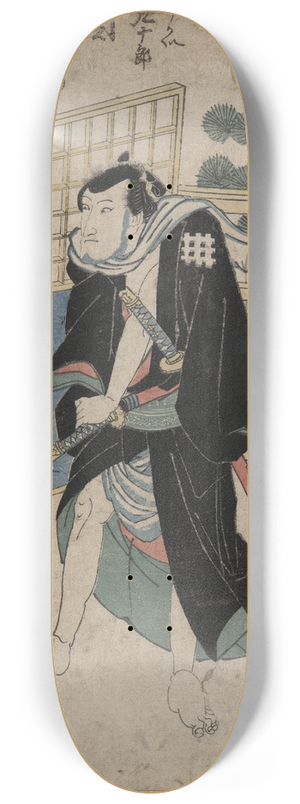 Toyokuni Utagawa - Seki sanjr no ukai kujr 8.25 inch art skate deck