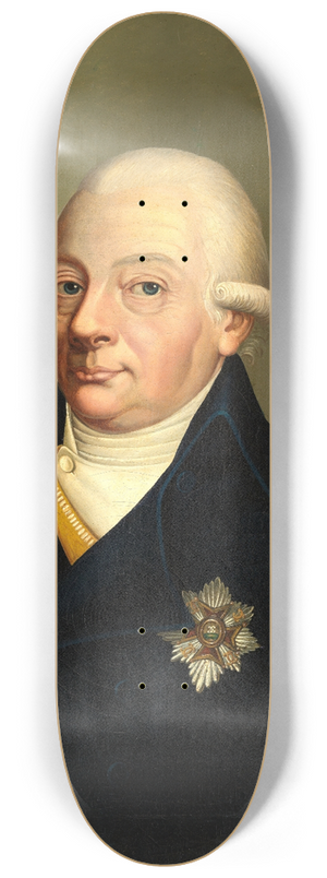 August Bootz - Bildnis Markgraf Karl Friedrich von Baden 8.25 inch art skate deck
