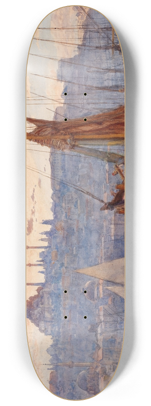 Tristram James Ellis - The Golden Horn 8.25 inch art skate deck Tristram James Ellis - The Golden Horn 8.25 inch art skate deck