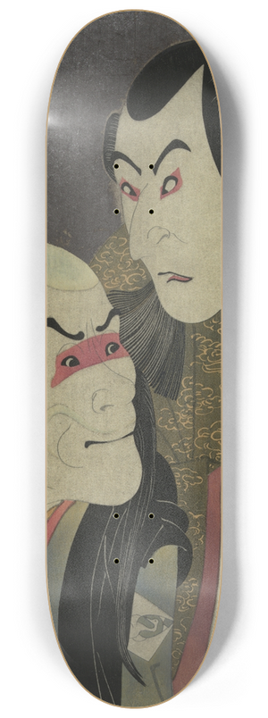 Tshsai Sharaku - Nidaime sawamura yodogor (no kawatsura hgen to) band zenji (no oni sadob) 8.25 inch art skate deck