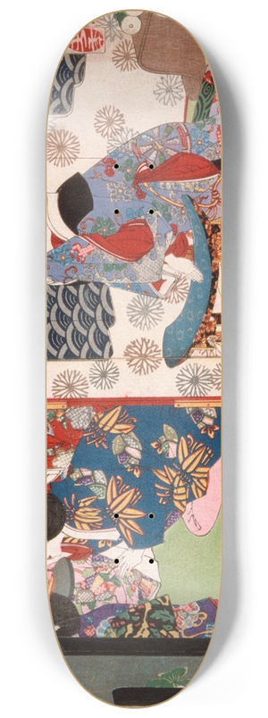 Tsukioka Yoshitoshi - A Banquet at the Koshida Palace 8.25 inch art skate deck